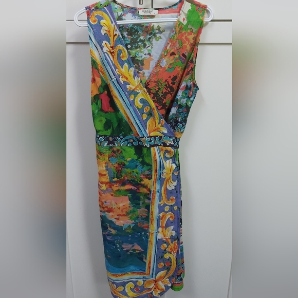 Orientique cotton wrap dress. - Picture 9 of 12